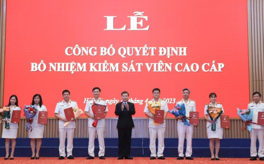 VKSND tối cao tổ chức Lễ công bố quyết định bổ nhiệm Kiểm sát viên cao cấp