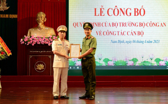 Công an tỉnh Nam Định có tân Phó Giám đốc