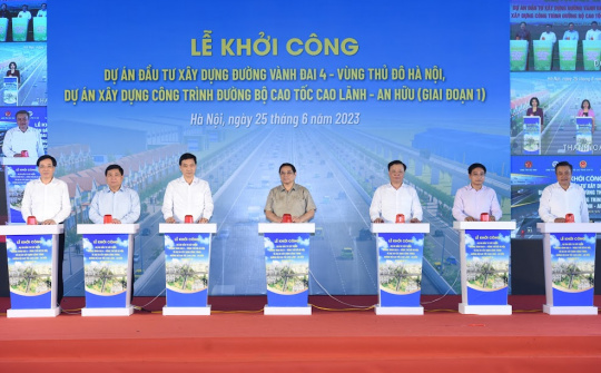 Khởi công 2 dự án giao thông dài khoảng 140 km, tổng vốn hơn 91.000 tỷ đồng