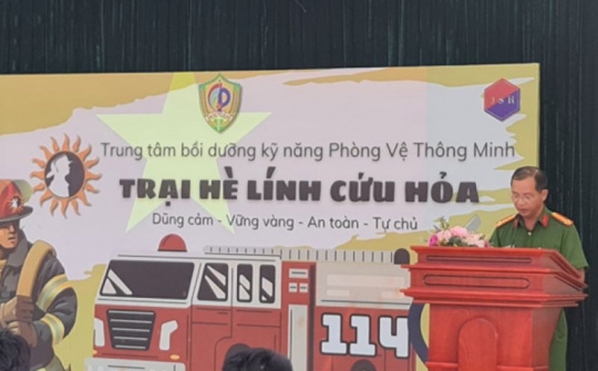 Lễ xuất quân “Trại hè lính cứu hỏa năm 2023”