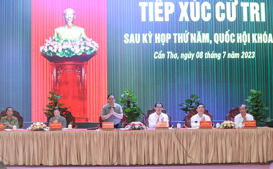 Thủ tướng Phạm Minh Chính tiếp xúc cử tri TP. Cần Thơ