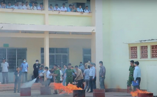 Trường Cao đẳng Lý Tự Trọng, TPHCM diễn tập PCCC