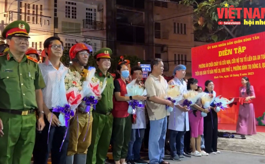 TP.HCM: Thực tập phòng cháy chữa cháy và cứu nạn cứu hộ tại 22 tổ liên gia