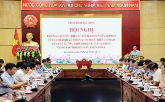 Bắc Ninh triển khai Công điện của UBND tỉnh về tăng cường công tác phòng cháy, chữa cháy trên địa bàn