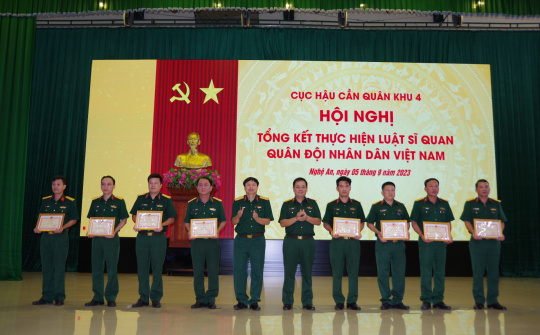 Cục Hậu cần Quân khu 4 Tổng kết Luật Sĩ quan Quân đội nhân dân Việt Nam