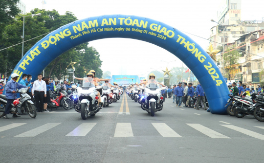 TP.HCM: Phát động ra quân Năm an toàn giao thông 2024
