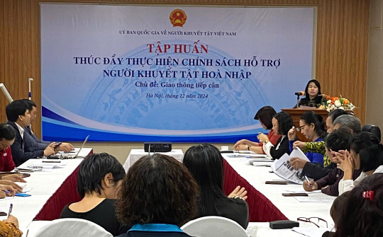 Thúc đẩy thực hiện chính sách hỗ trợ người khuyết tật hòa nhập