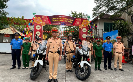 Công an thành phố Hồ Chí Minh ra quân đảm bảo trật tự an toàn giao thông