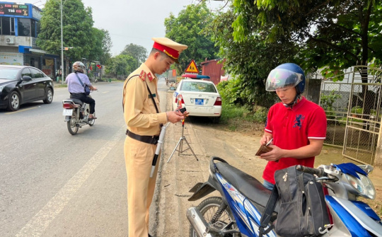 Thanh Hóa: Tổng kiểm soát xử lý các hành vi vi phạm của xe mô tô, xe gắn máy