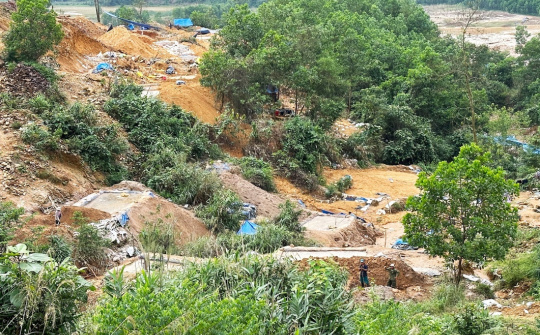 UBND tỉnh Quảng Nam chỉ đạo xử lý nghiêm việc khai thác vàng trái phép