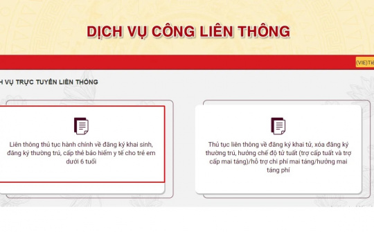 Từ 1/7/2024, giải quyết liên thông điện tử thủ tục Đăng ký khai sinh, đăng ký thường trú, cấp thẻ BHYT cho trẻ dưới 6 tuổi
