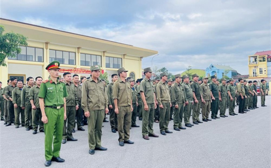 Thanh Hóa: Lực lượng tham gia bảo vệ an ninh, trật tự ở cơ sở sẵn sàng nhận nhiệm vụ