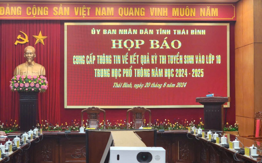 Thái Bình: Thông tin về kết quả kỳ thi tuyển sinh lớp 10 THPT 2024-2025