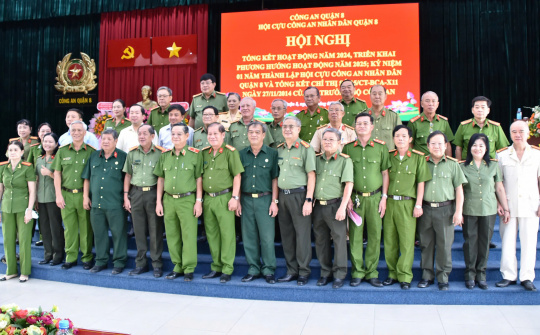 Hội Cựu CAND Quận 8 (TP.HCM) kỷ niệm 01 năm thành lập