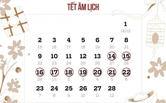 Nghỉ Tết Bính Ngọ 2026 trong 9 ngày