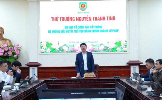 Sớm triển khai hệ thống giải quyết thủ tục hành chính thống nhất của ngành Tư pháp