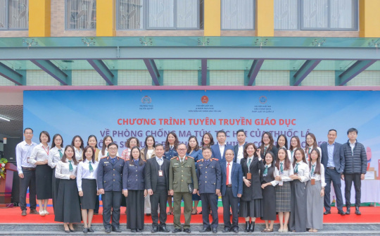 Viện Chính sách, Pháp luật và Quản lý chung tay tuyên truyền và giáo dục về phòng chống ma túy, tệ nạn xã hội tới tuổi trẻ học đường