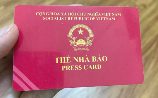 Gia hạn sử dụng Thẻ nhà báo kỳ hạn 2021-2025 đến hết ngày 31/3/2026