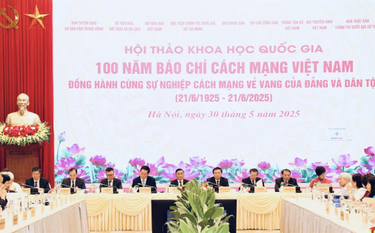 Hội thảo khoa học quốc gia “100 năm Báo chí cách mạng Việt Nam đồng hành cùng sự nghiệp vẻ vang của Đảng và dân tộc”