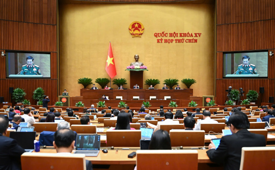 Quốc hội thông qua Luật sửa đổi, bổ sung một số điều của 11 luật về quân sự, quốc phòng