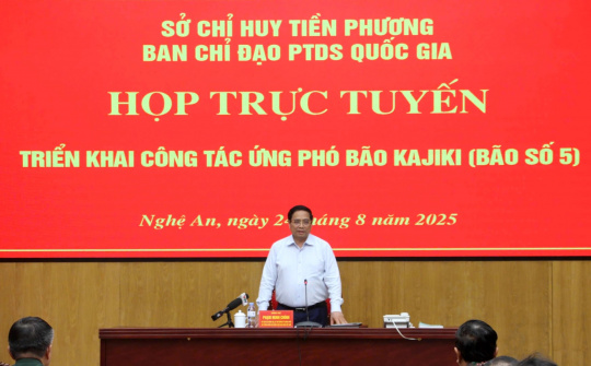 Thực hiện hiệu quả các biện pháp ứng phó bão số 5 với tinh thần khẩn trương nhất, quyết liệt nhất