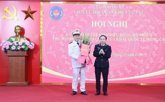 Hải quan Móng Cái kiện toàn lãnh đạo, nâng cao hiệu quả công tác quản lý