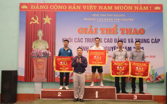 Sôi nổi giải thể thao khối thi đua các trường cao đẳng, trung cấp tỉnh Thái Nguyên