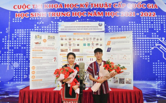 Trường PT Vùng cao Việt Bắc đạt giải nhất cuộc thi nghiên cứu khoa học kỹ thuật quốc gia