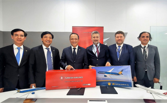 Vietnam Airlines ký kết thỏa thuận hợp tác với hãng hàng không quốc gia Thổ Nhĩ Kỳ