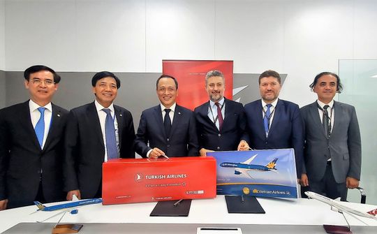 Vietnam Airlines ký kết thỏa thuận hợp tác với hãng hàng không quốc gia Thổ Nhĩ Kỳ