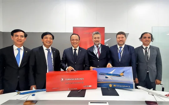 Vietnam Airlines ký kết thỏa thuận hợp tác với hãng hàng không quốc gia Thổ Nhĩ Kỳ
