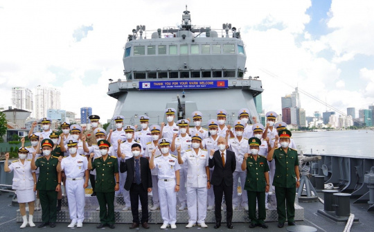 Đảm bảo an ninh tàu quân sự ROKS HANSANDO và tàu ROKS DAECHEONG của Hải quân Hàn Quốc đến TP Hồ Chí Minh