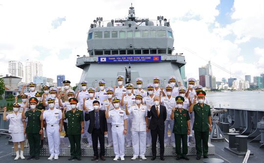 Đảm bảo an ninh tàu quân sự ROKS HANSANDO và tàu ROKS DAECHEONG của Hải quân Hàn Quốc đến TP Hồ Chí Minh