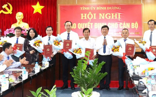 Bình Dương: Điều động, bổ nhiệm nhiều chức vụ cán bộ