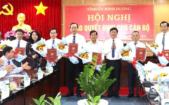 Bình Dương: Điều động, bổ nhiệm nhiều chức vụ cán bộ