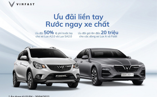 Vinfast bán gần 3.500 xe ô tô trong tháng 3/2022