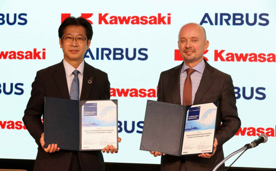 Airbus, Kawasaki Heavy Industries hợp tác nghiên cứu sử dụng nhiên liệu hydro tại Nhật Bản