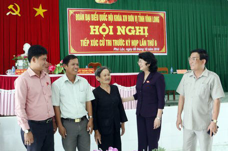 Hoạt động tiếp xúc cử tri trước Kỳ họp thứ 6, Quốc hội khóa XIV