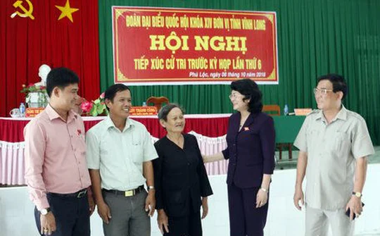 Hoạt động tiếp xúc cử tri trước Kỳ họp thứ 6, Quốc hội khóa XIV