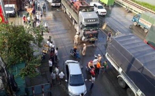 Nghệ An: Tai nạn liên hoàn giữa 5 ô tô, quốc lộ 1A ách tắc nhiều giờ