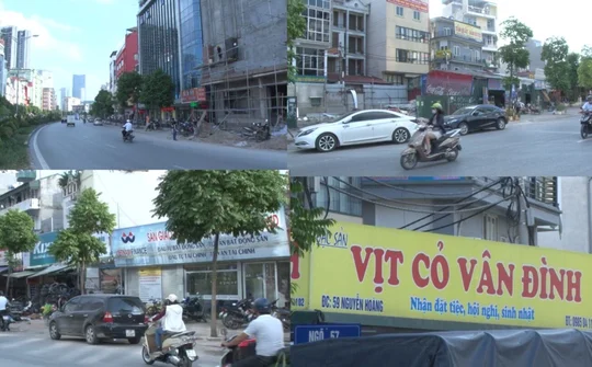 Yêu cầu Hà Nội xử lý nghiêm vi phạm về đất đai, xây dựng dọc đường Nguyễn Hoàng 