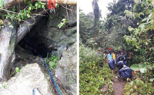 Lắp máy bơm, 3 người ngạt khí tử vong trong hang đá