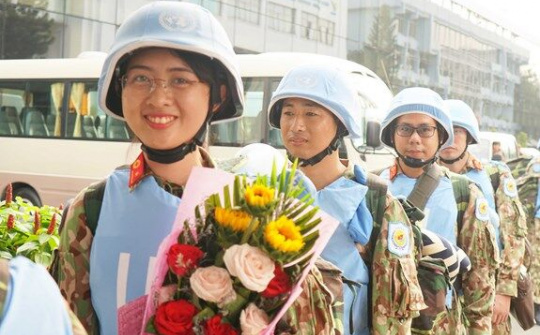 31 chiến sĩ 'mũ nồi xanh' xuất quân đợt 2 đến Phái bộ Nam Sudan của LHQ