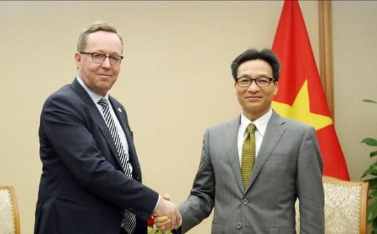 Phó Thủ tướng Vũ Đức Đam tiếp Bộ trưởng Kinh tế Phần Lan