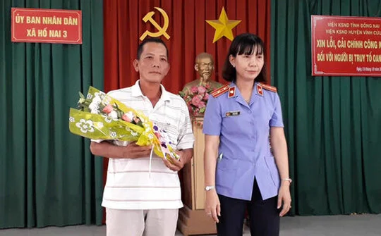 Đồng Nai: Tổ chức công khai xin lỗi người bị truy tố oan
