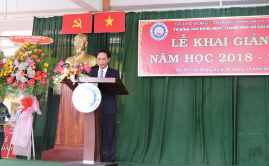 Lễ khai giảng năm học 2018-2019 và trao bằng tốt nghiệp tại Trường Cao đẳng Nghề TP Hồ Chí Minh