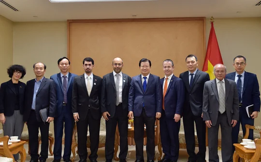 Phó Thủ tướng Trịnh Đình Dũng tiếp Tập đoàn Dầu khí Mubadala