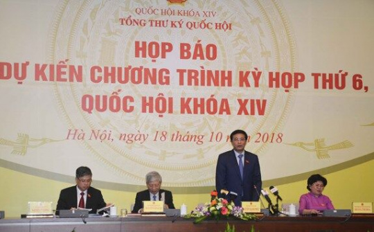 Quốc hội sẽ bầu Chủ tịch nước và phê chuẩn Hiệp định CPTPP tại Kỳ họp thứ 6