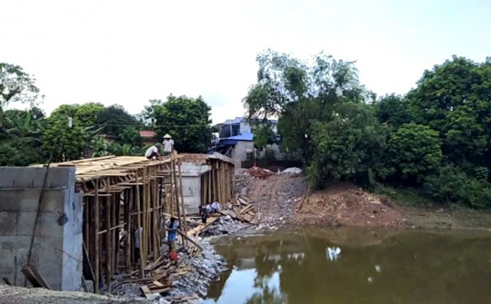Hà Nội: UBND huyện Ứng Hòa kiểm tra, xác minh vụ xây cầu có dấu hiệu sai phép