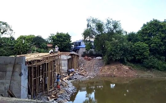 Hà Nội: UBND huyện Ứng Hòa kiểm tra, xác minh vụ xây cầu có dấu hiệu sai phép
